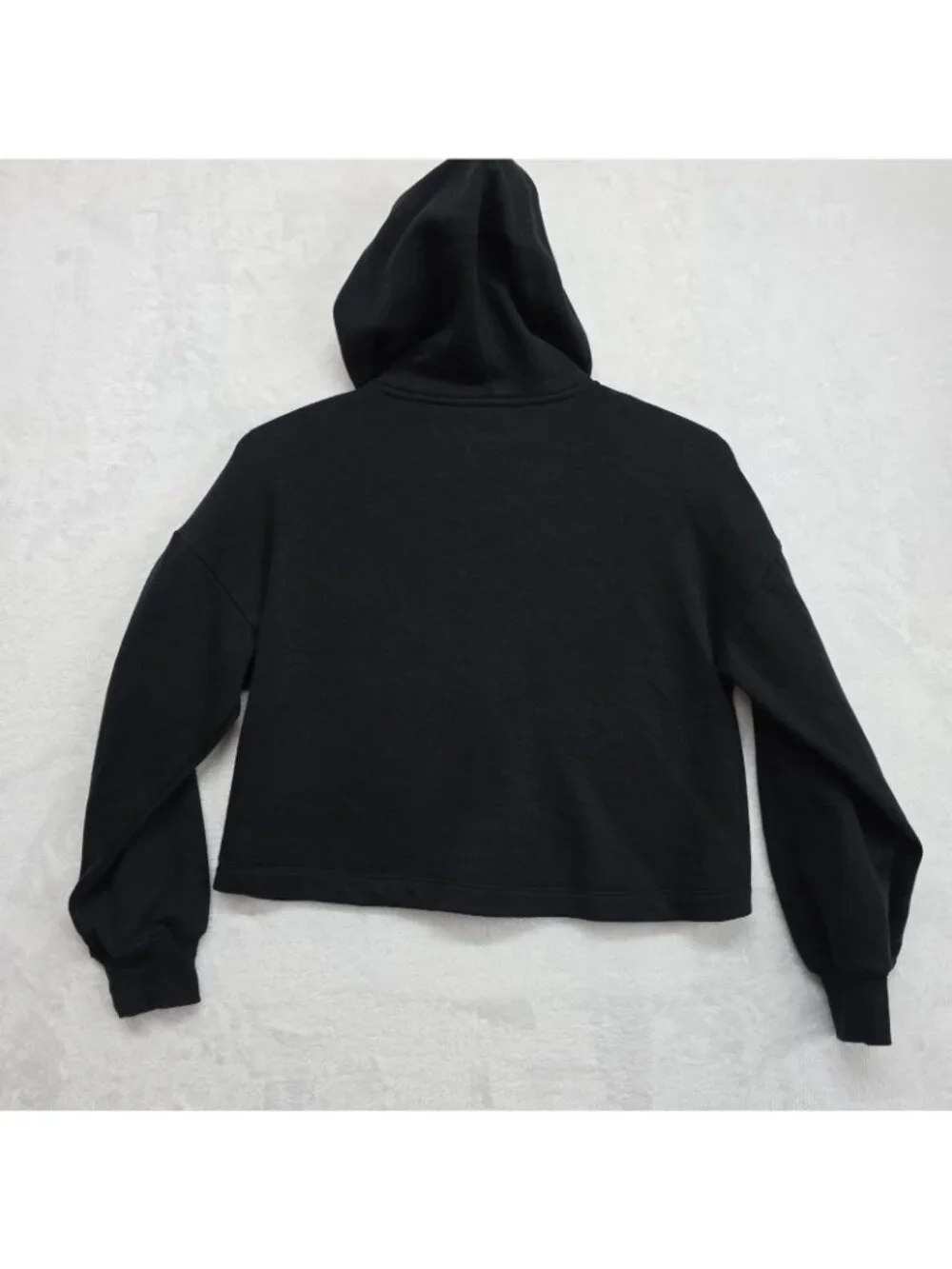 Justice Girls M (10) Butterfly Full Zip Hoodie Black Athleisure Kids Fleece EUC